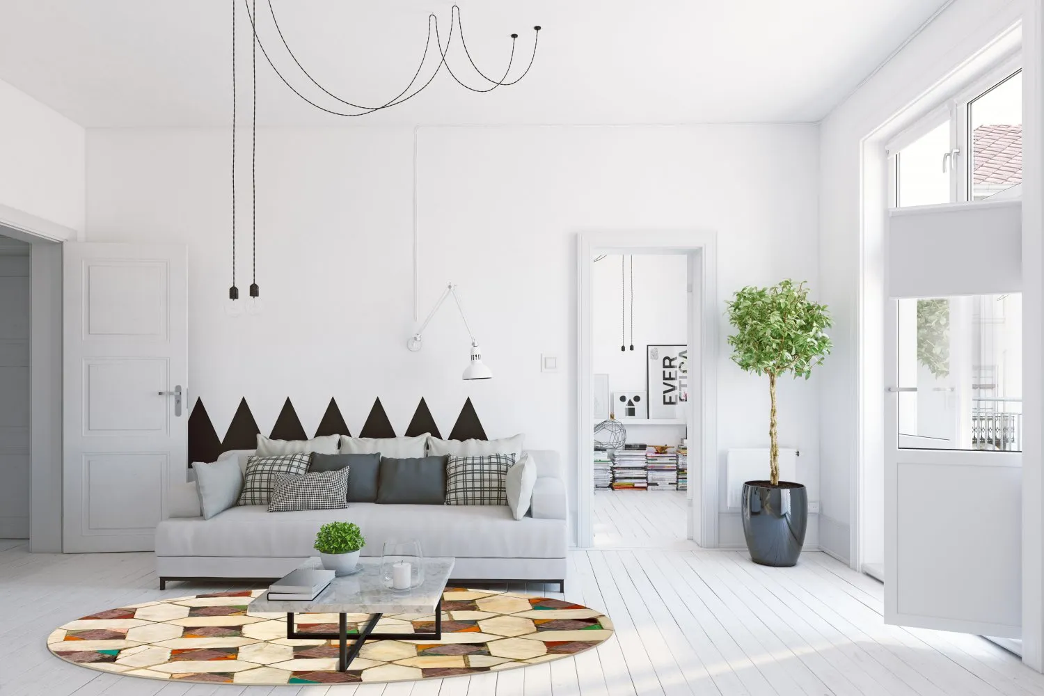 Kerek szőnyeg - Evisa (többszínű)