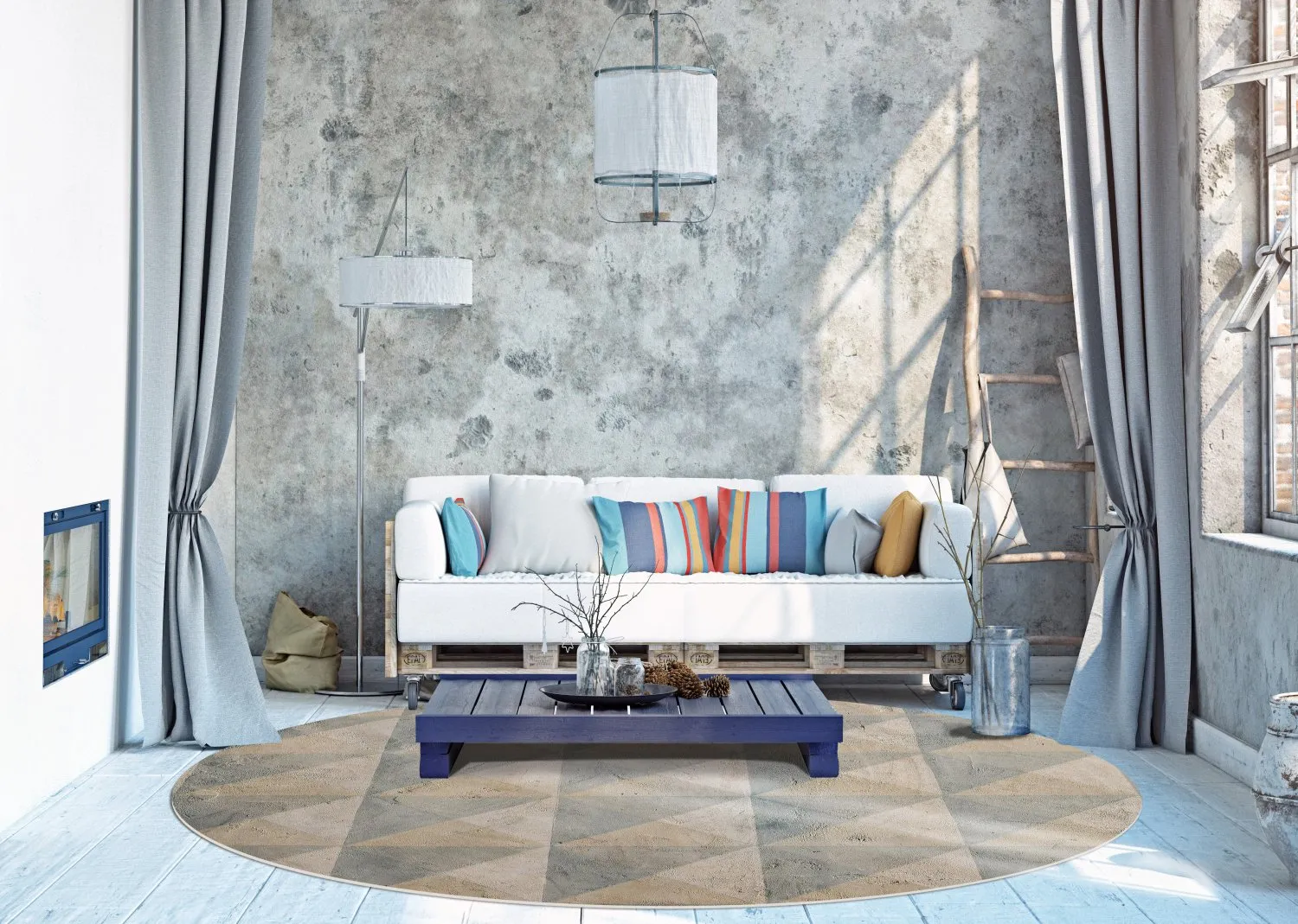 Kerek szőnyeg - Manso (többszínű)