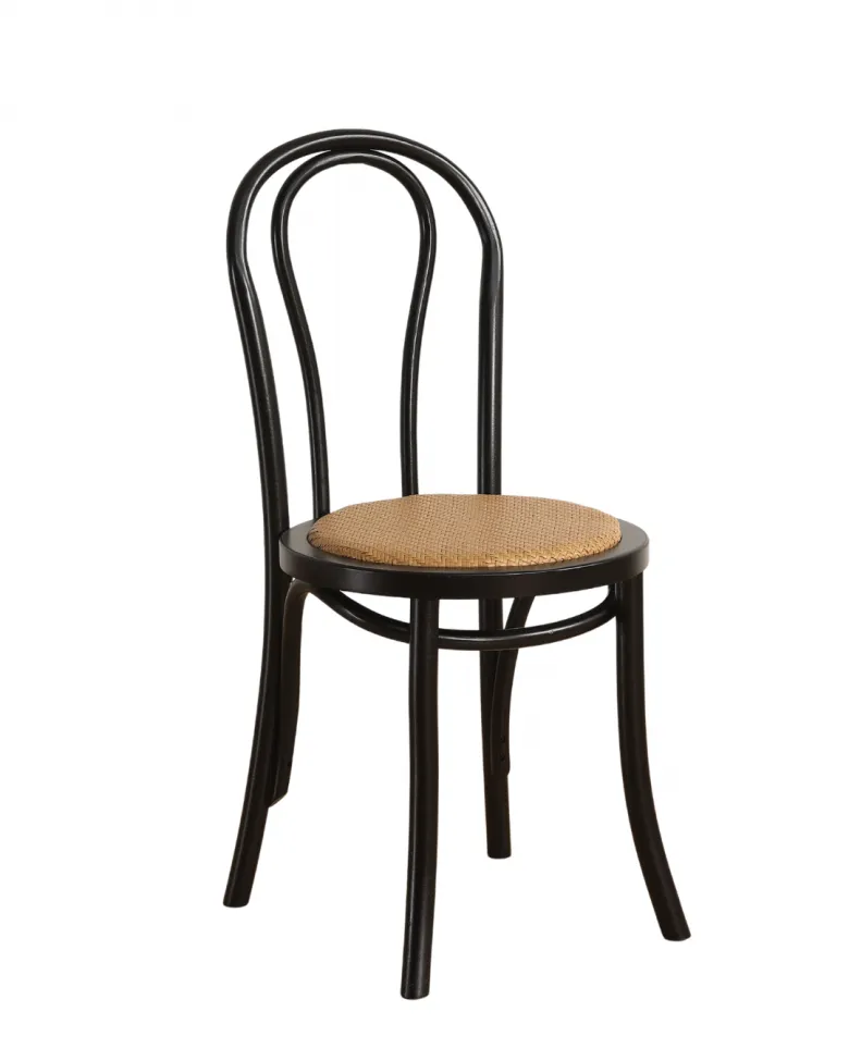Szék - Bistro (rattan/fekete) - 2 db