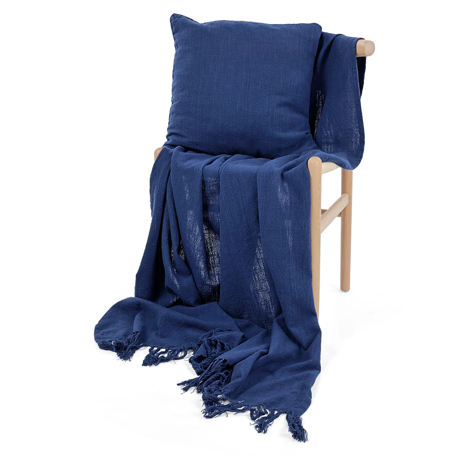 Takarók - Veya cotton throw (sötétkék)