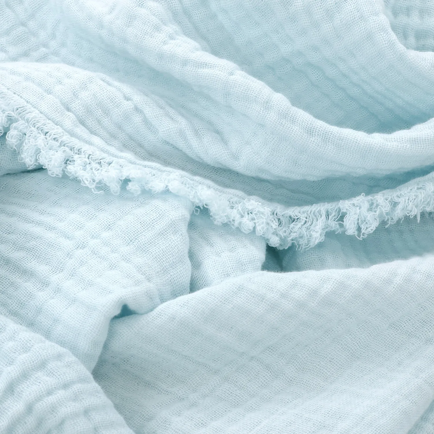 Takarók - Muszlinpléd - Dorena (világoskék)