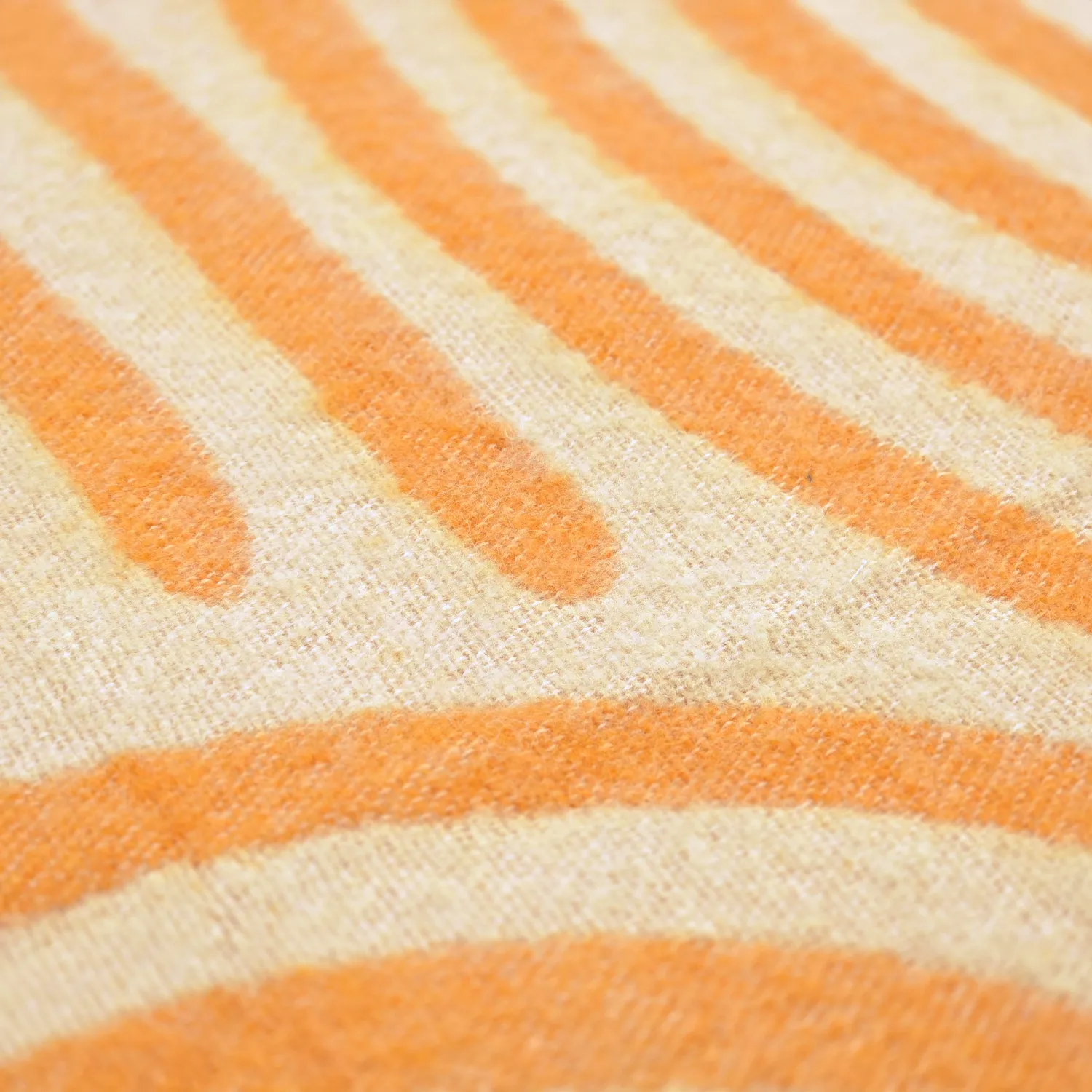 Takarók - Gyapjúkeverék pléd - Melody (bézs/narancs)