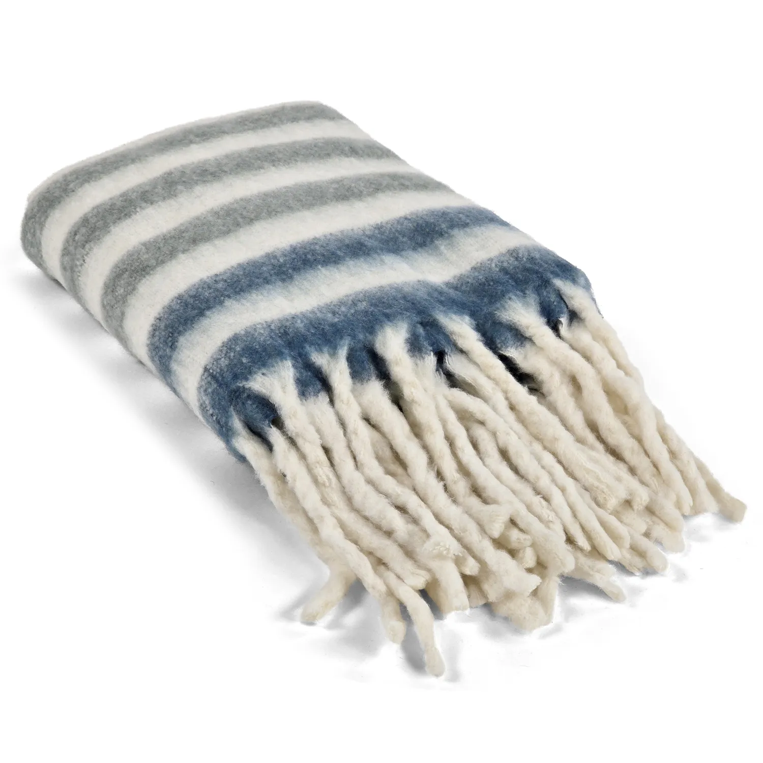 Gyapjúkeverék pléd - Monica (kék)