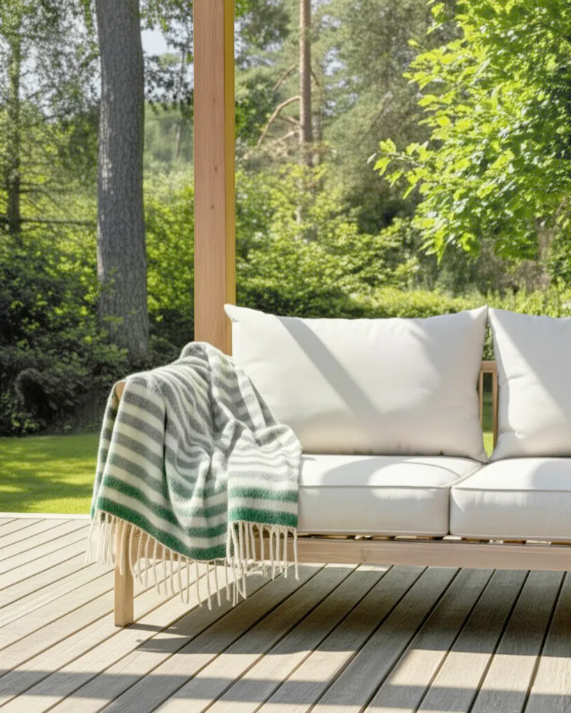 Gyapjúkeverék pléd - Monica (piros)