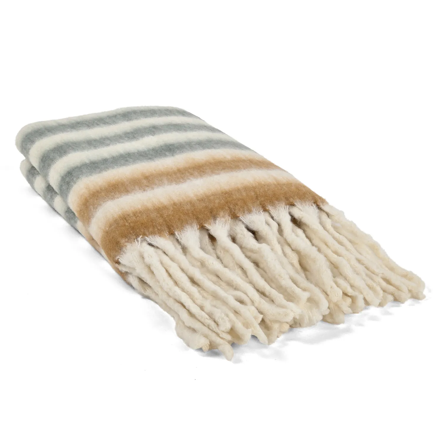 Gyapjúkeverék pléd - Monica (sárga)