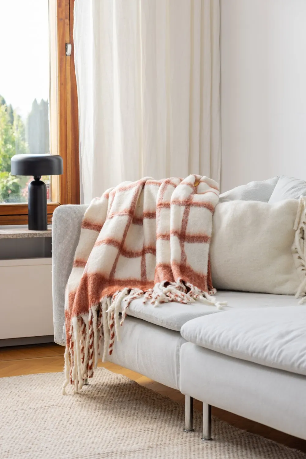 Gyapjúkeverék pléd - Rachel (rózsaszín)