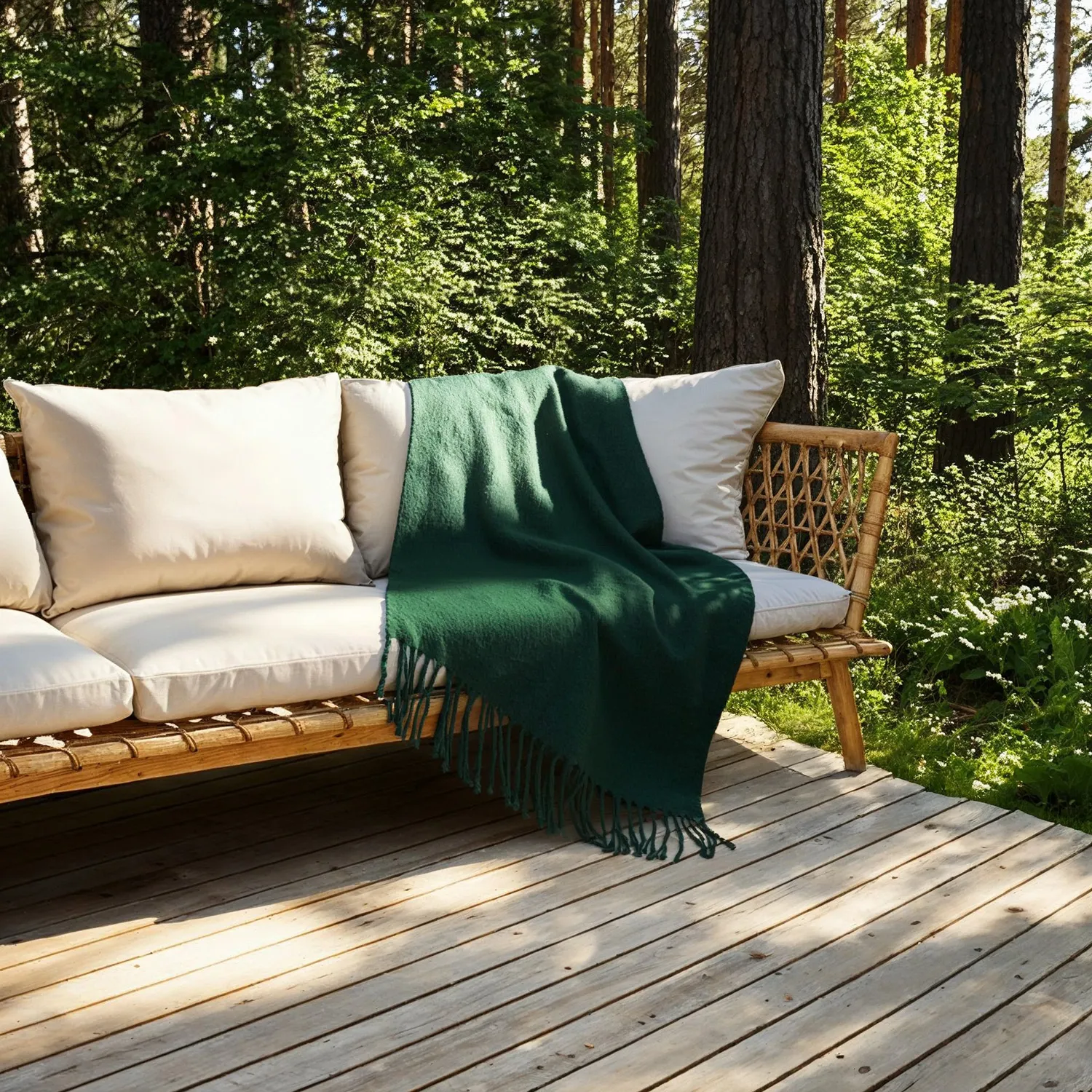 Gyapjúkeverék pléd - Samantha (piros)