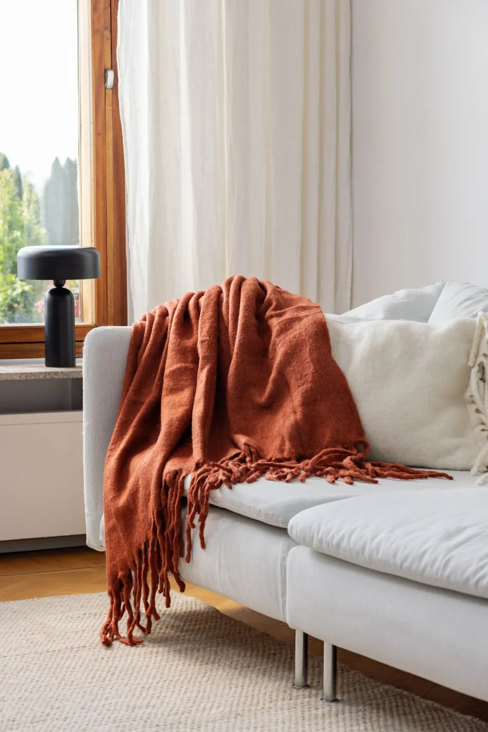 Gyapjúkeverék pléd - Samantha (réz)