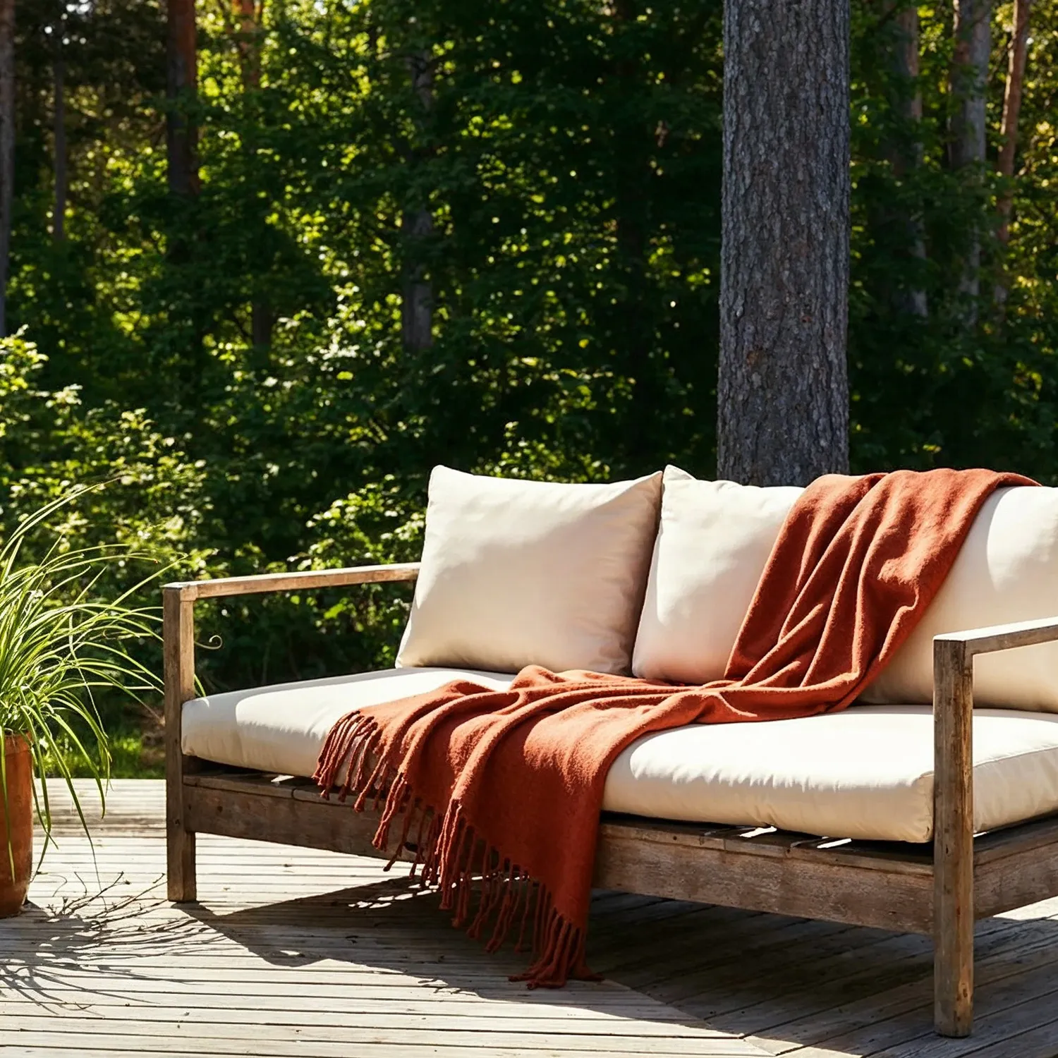 Gyapjúkeverék pléd - Samantha (réz)