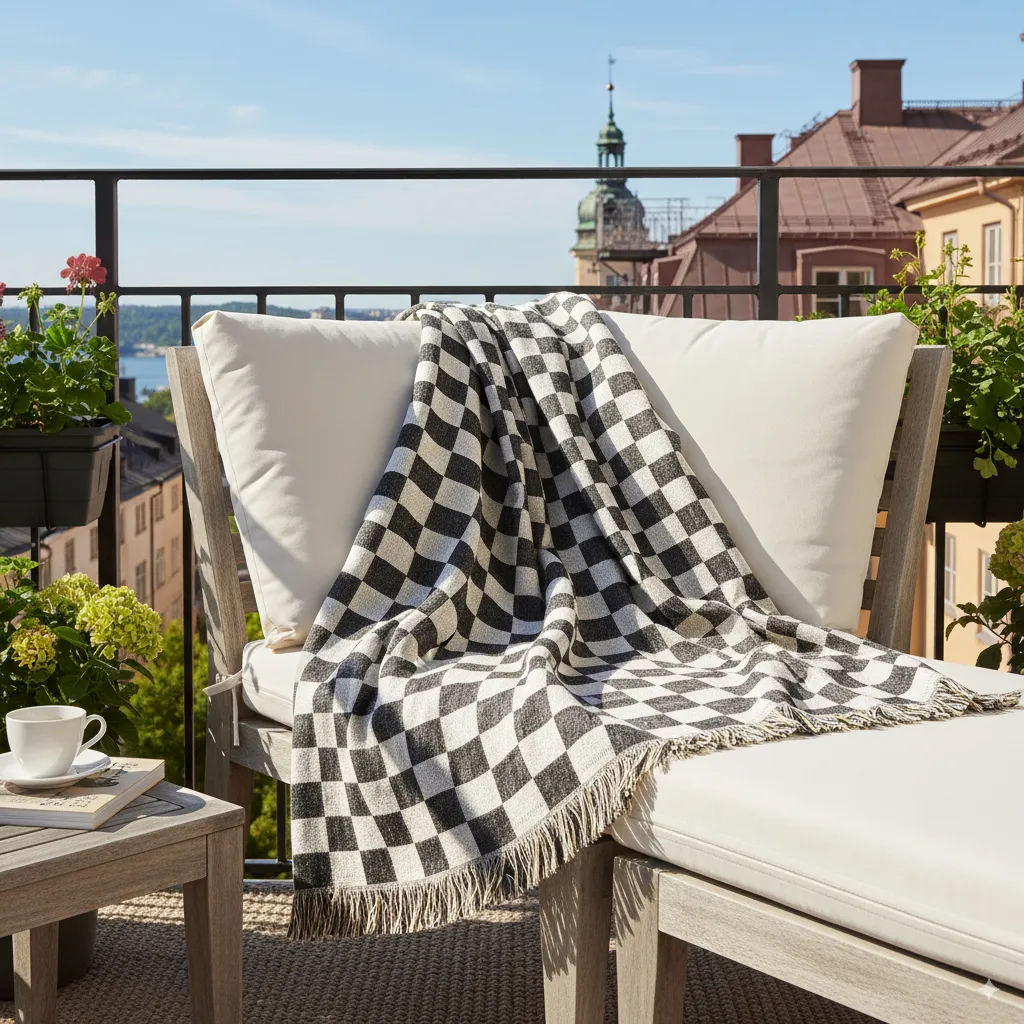 Takarók - Wallace Tapestry Blanket (fekete/fehér)