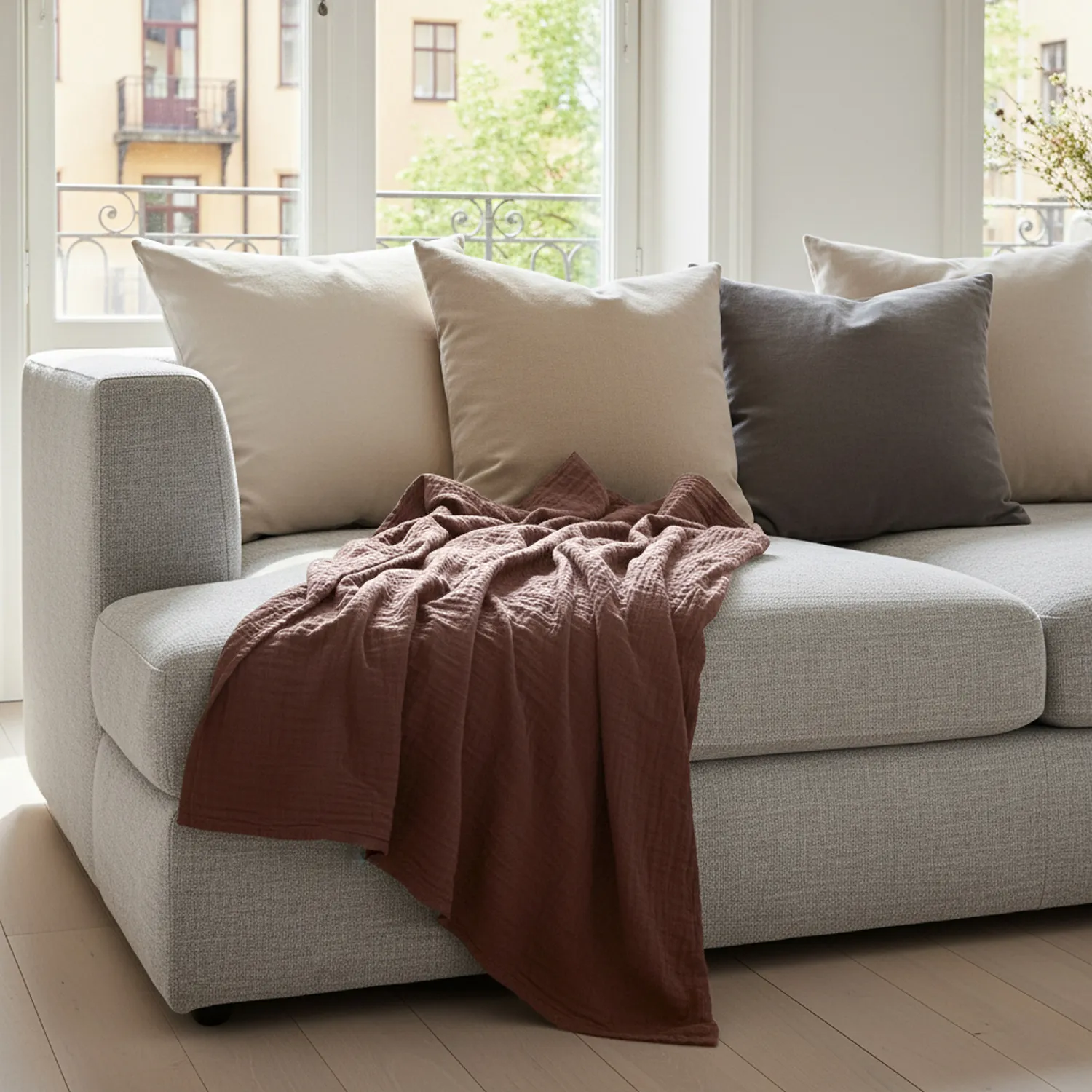 Takarók - Vanja Throw (sötétbarna)