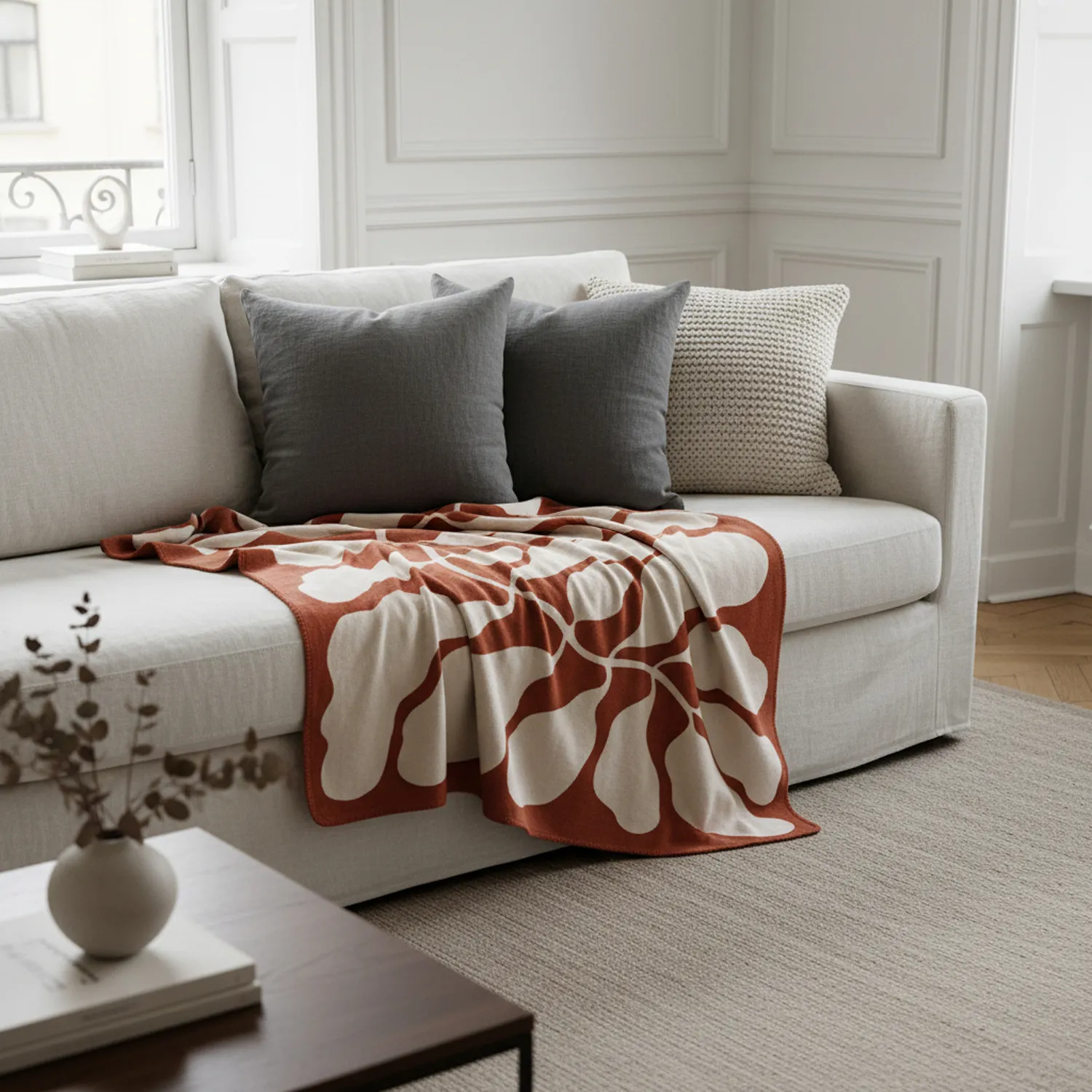 Takarók - Katalia Jacquard Blanket (burgundia)