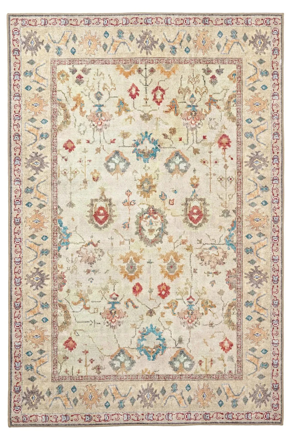 Lapos szövésű szőnyeg - Adira (szürke/rózsaszín)