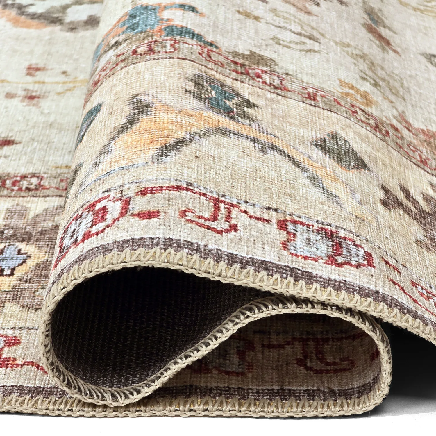 Lapos szövésű szőnyeg - Adira (szürke/rózsaszín)