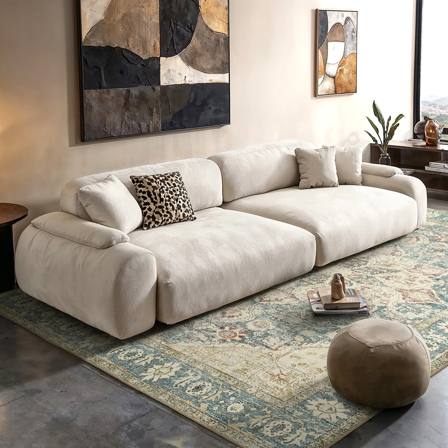 Lapos szövésű szőnyeg - Alvand (kék)