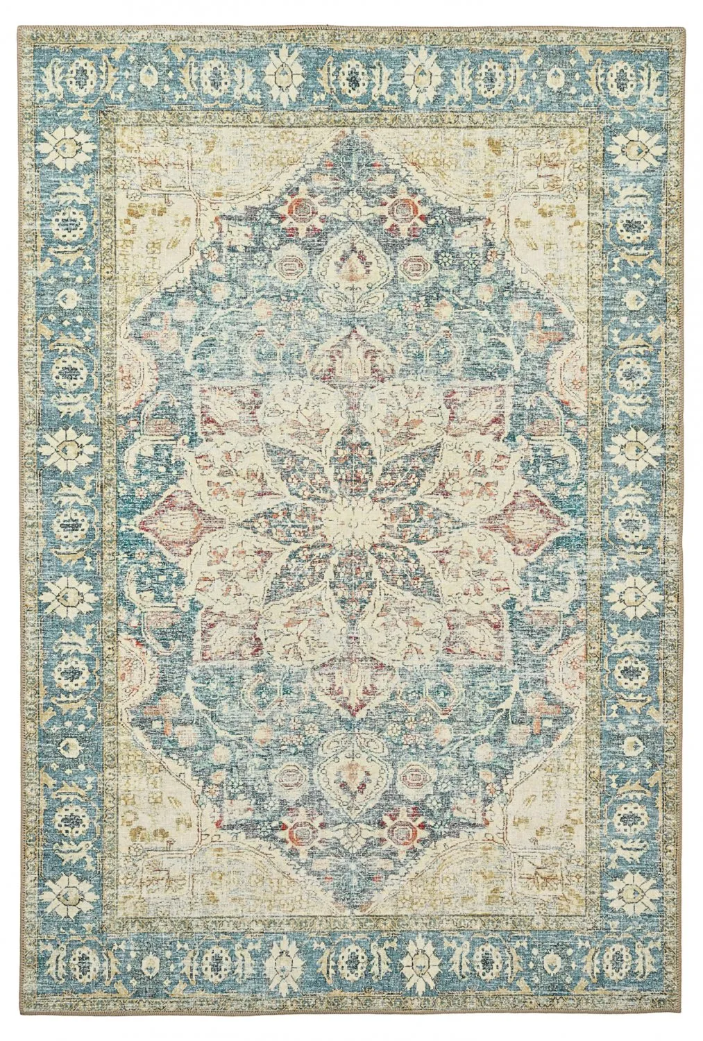 Lapos szövésű szőnyeg - Alvand (kék)