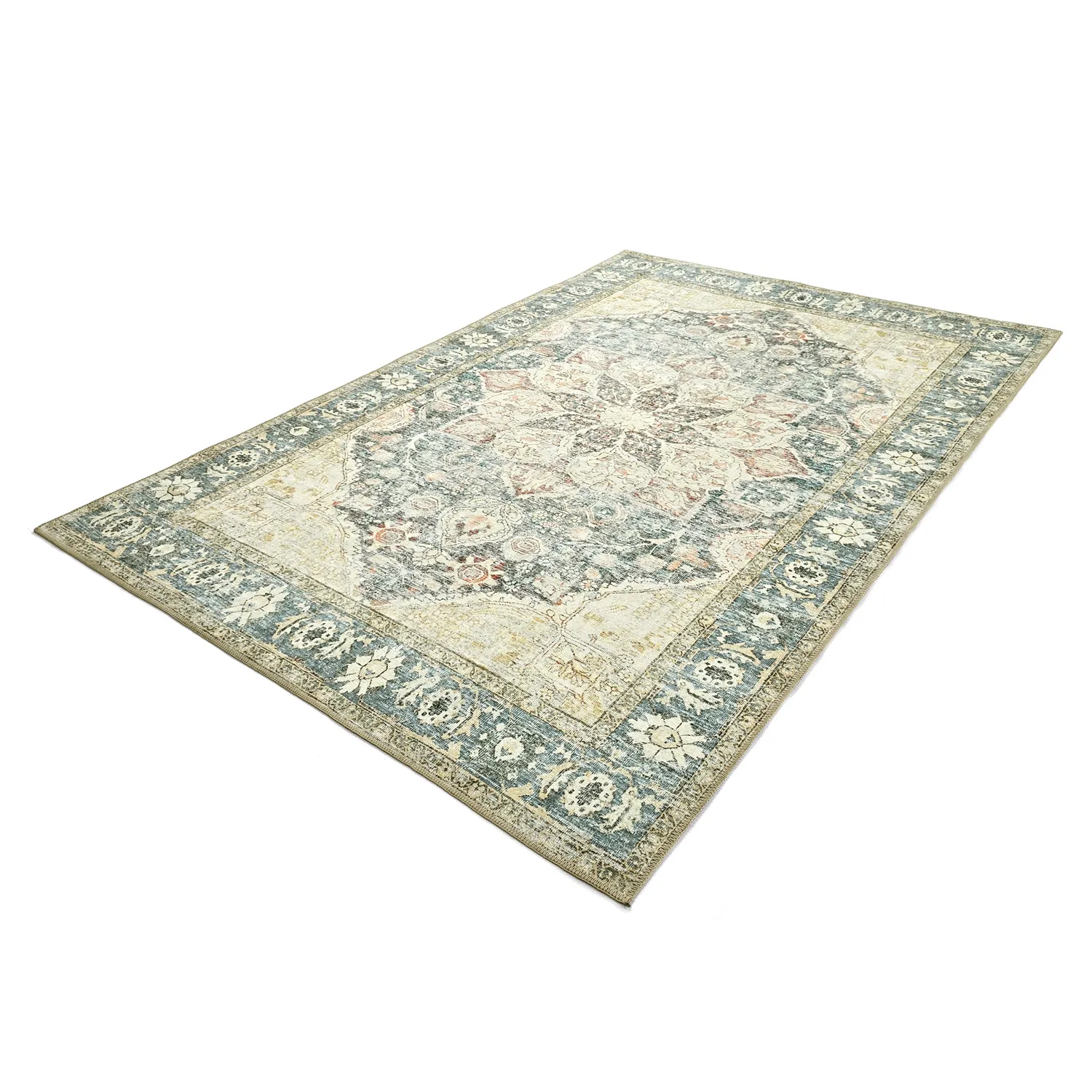 Lapos szövésű szőnyeg - Alvand (kék)