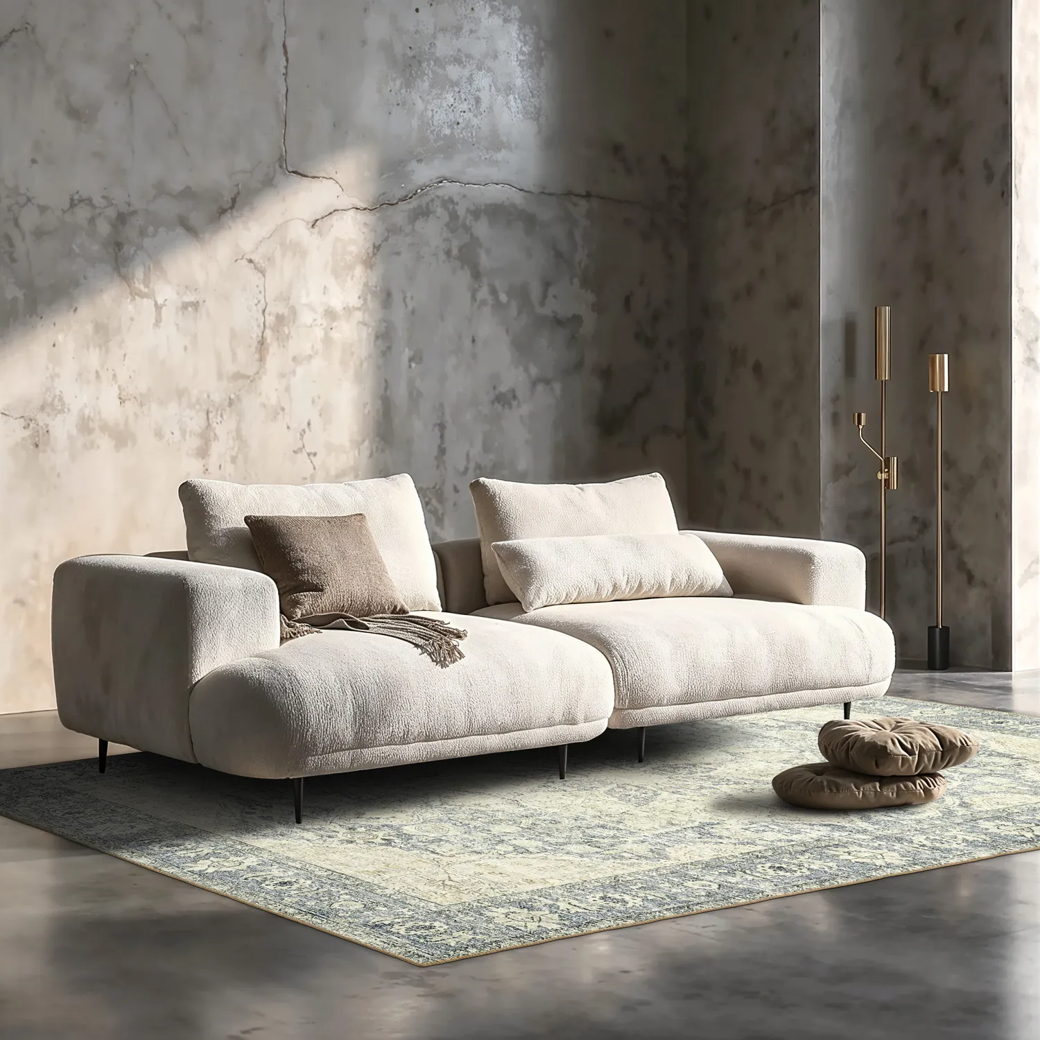 Lapos szövésű szőnyeg - Alvand (szürke)