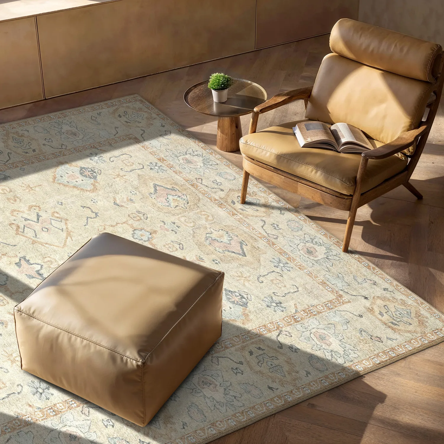 Lapos szövésű szőnyeg - Amena (bézs)