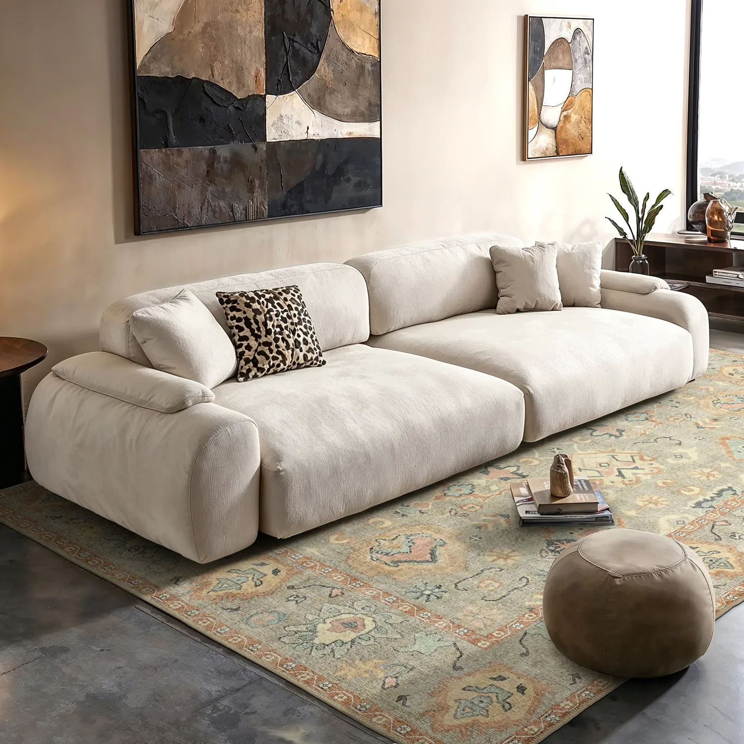 Lapos szövésű szőnyeg - Amena (kék)