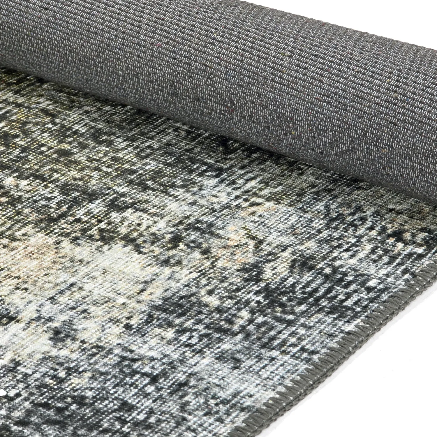 Lapos szövésű szőnyeg - Bechar (fekete/multi)