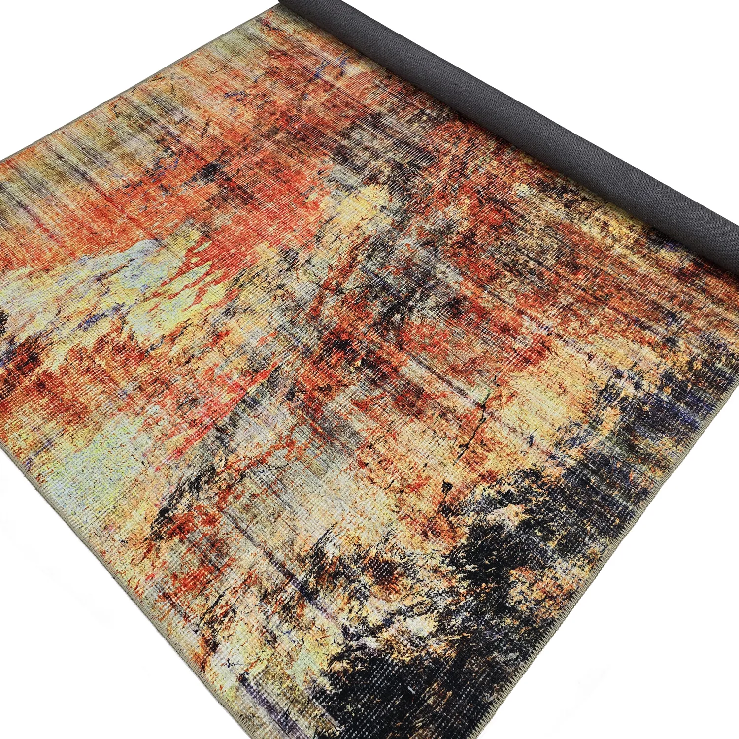 Lapos szövésű szőnyeg - Bechar (piros/multi)