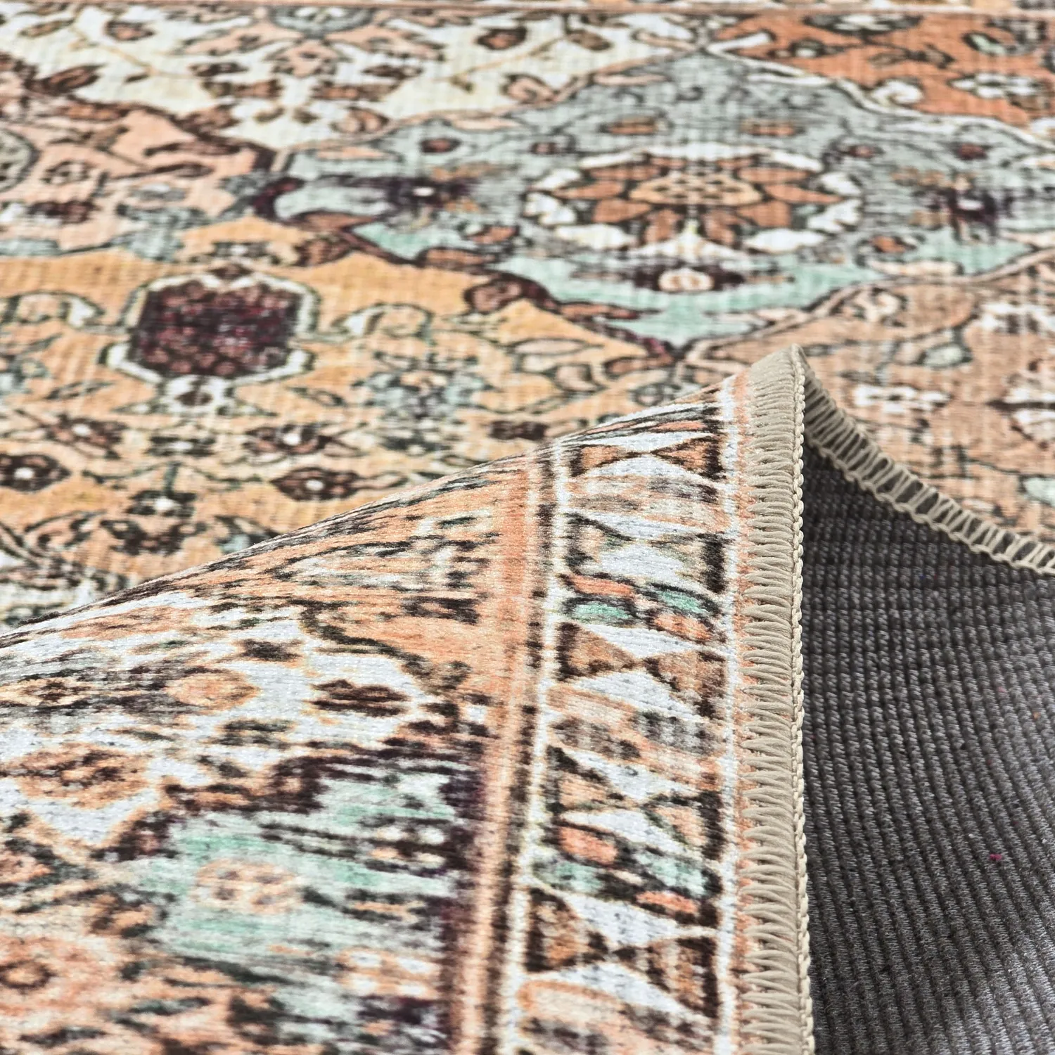 Lapos szövésű szőnyeg - Berelina (bézs/multi)