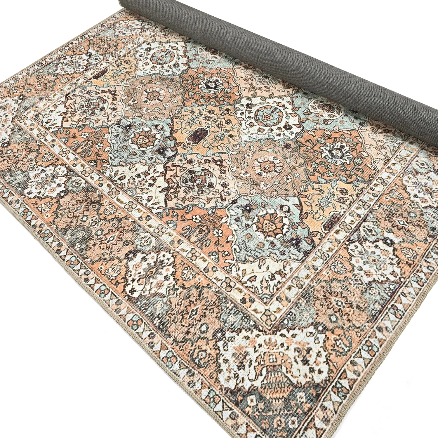 Lapos szövésű szőnyeg - Berelina (bézs/multi)