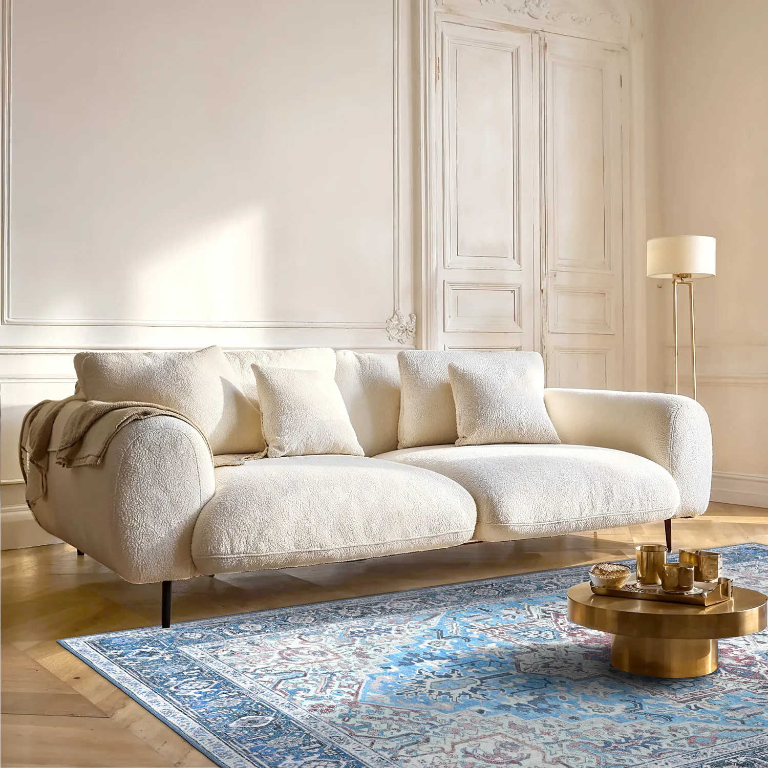 Lapos szövésű szőnyeg - Birjand (kék)