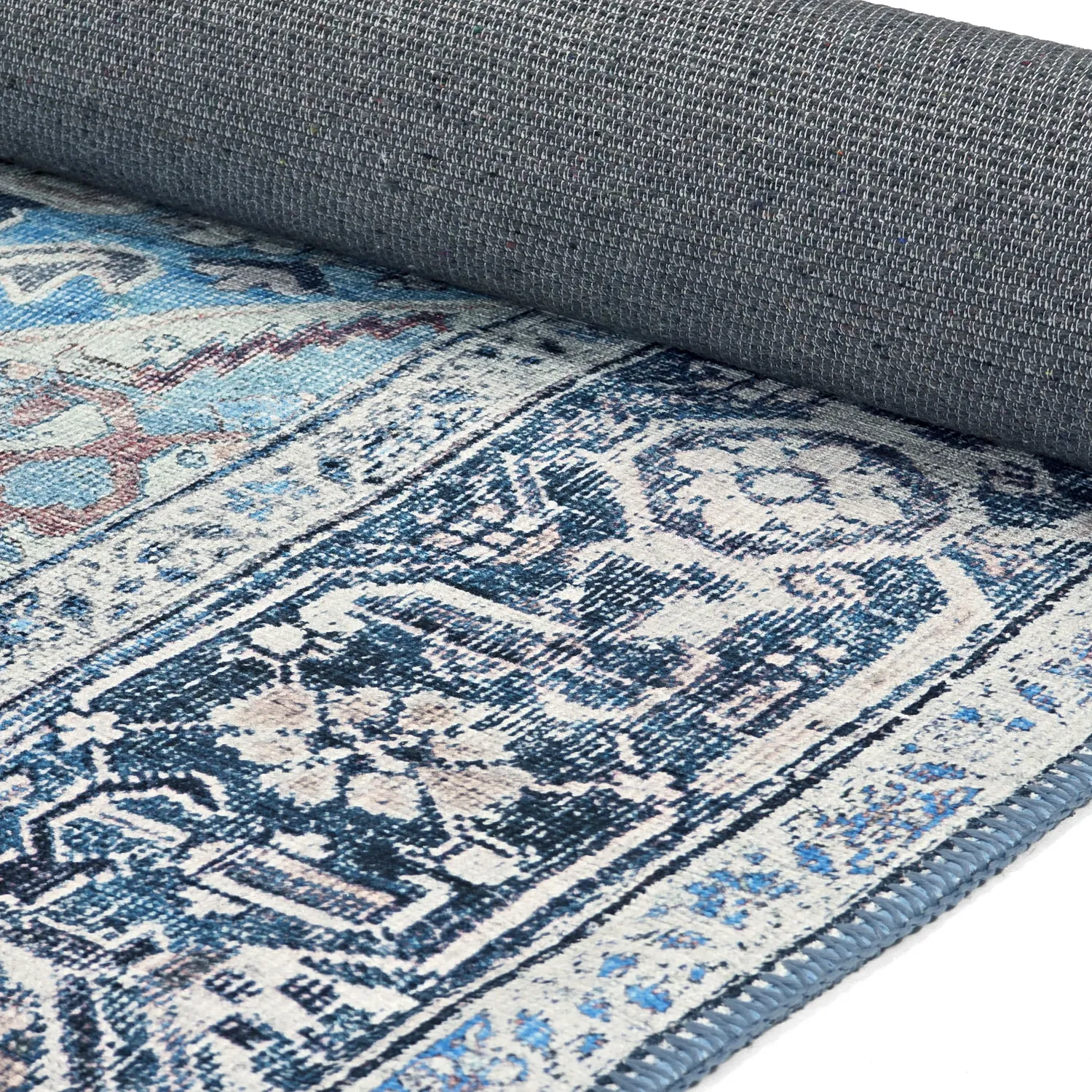 Lapos szövésű szőnyeg - Birjand (kék)