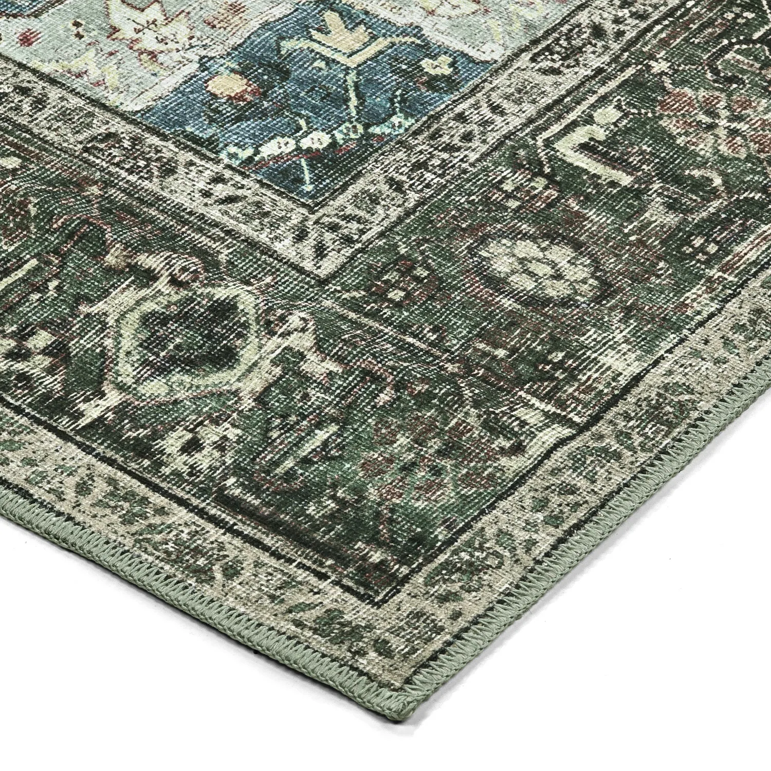 Lapos szövésű szőnyeg - Birjand (zöld)