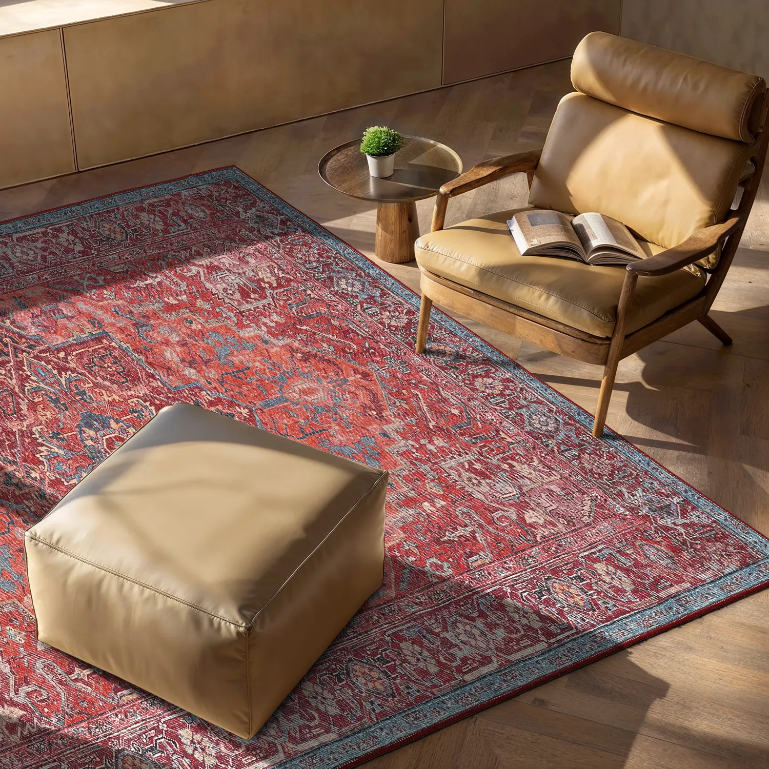 Lapos szövésű szőnyeg - Birjand (piros)