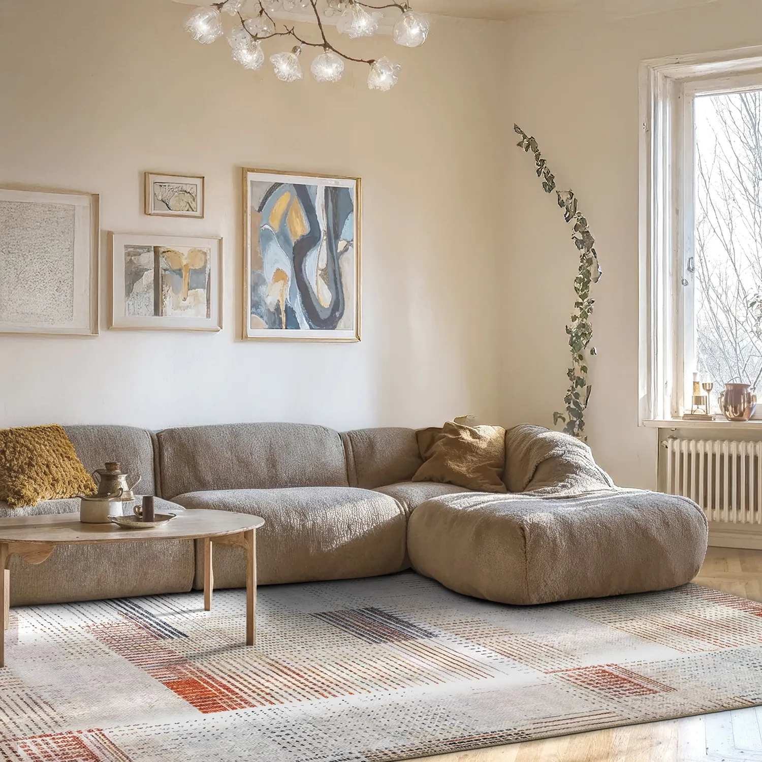 Lapos szövésű szőnyeg - Calla (piros)