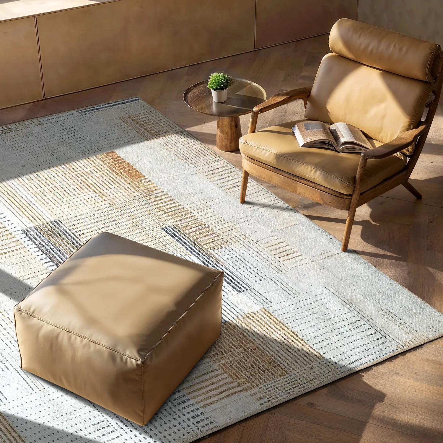 Lapos szövésű szőnyeg - Calla (sárga)