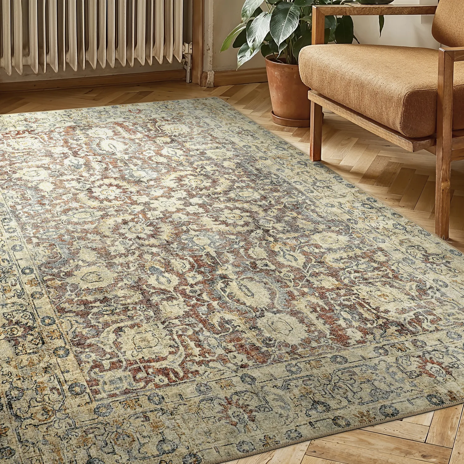 Lapos szövésű szőnyeg - Delvar (bézs)