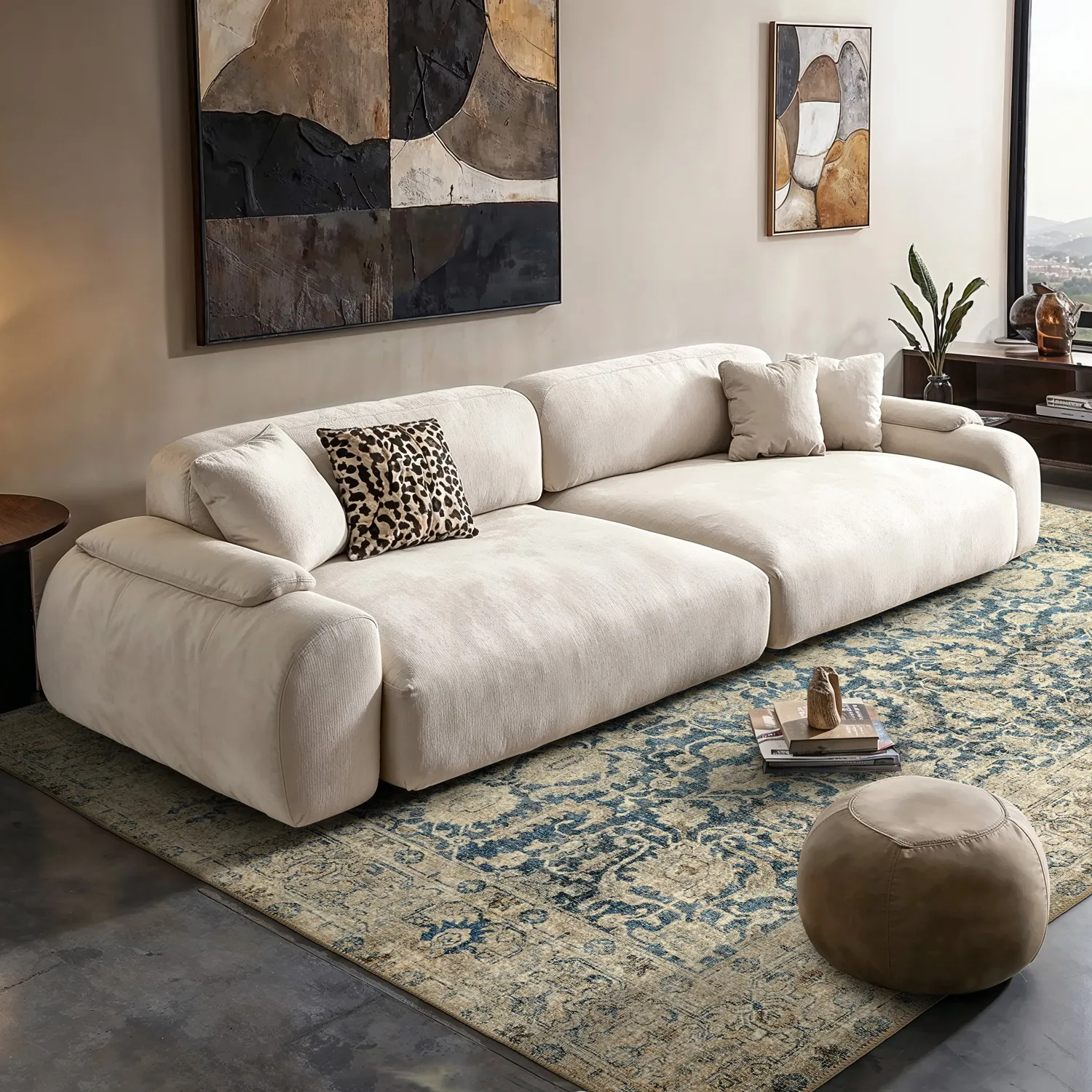 Lapos szövésű szőnyeg - Delvar (kék)