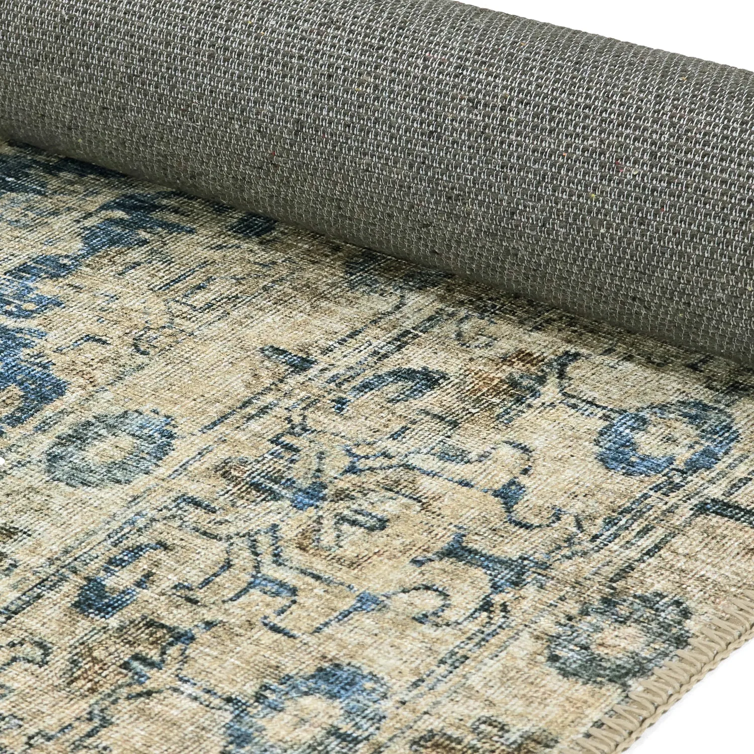 Lapos szövésű szőnyeg - Delvar (kék)