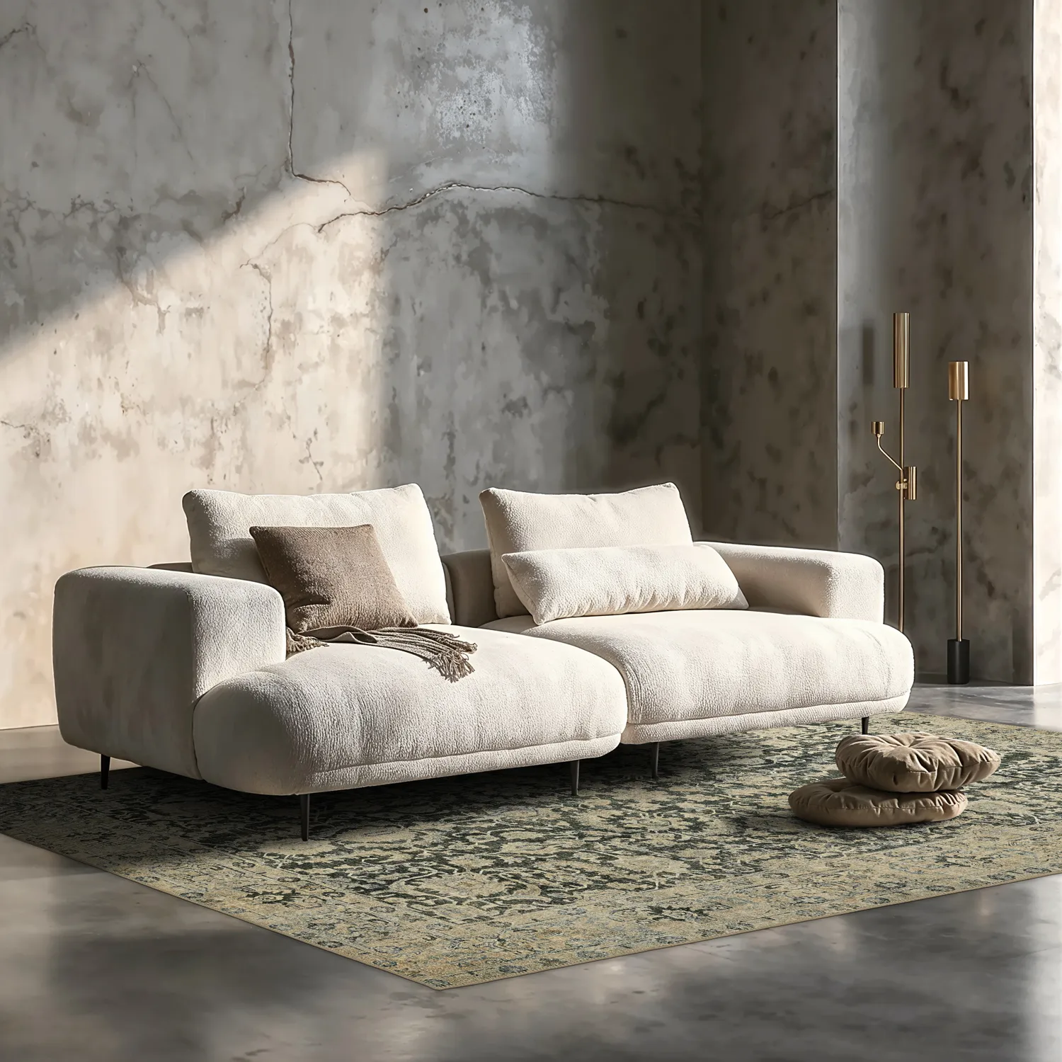 Lapos szövésű szőnyeg - Delvar (zöld)