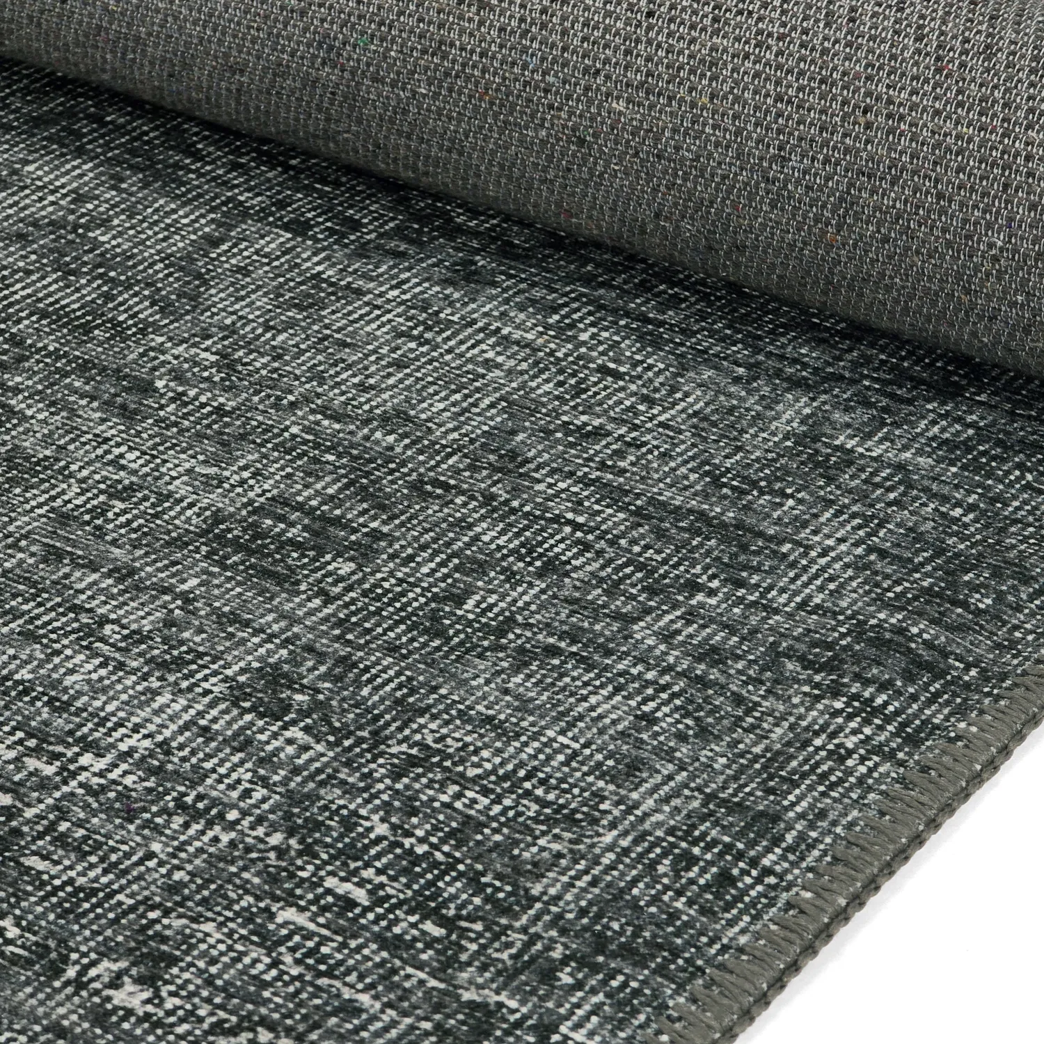 Lapos szövésű szőnyeg - Elarion (fekete)