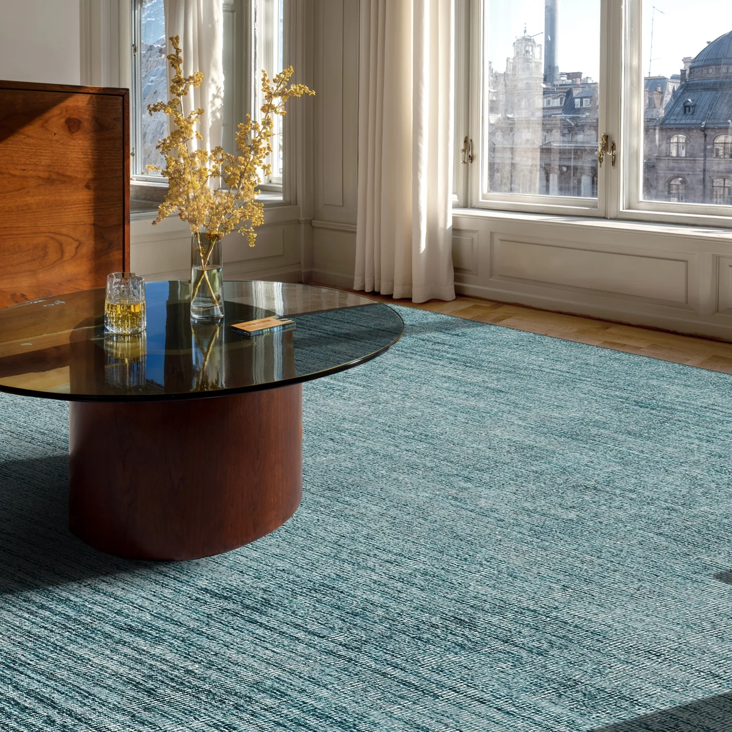 Lapos szövésű szőnyeg - Elarion (kék)