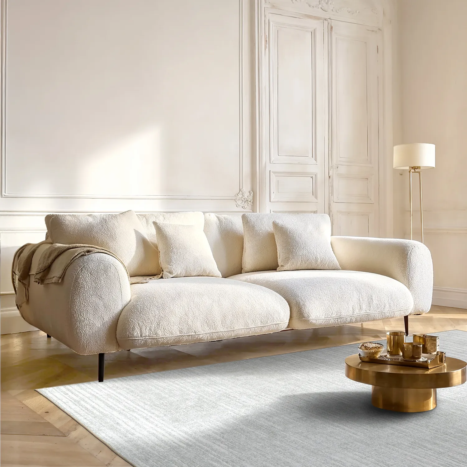 Lapos szövésű szőnyeg - Elarion (világosszürke)