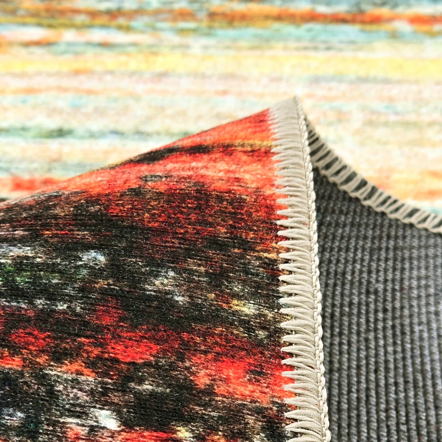 Lapos szövésű szőnyeg - Kazea (narancs/többszínű)