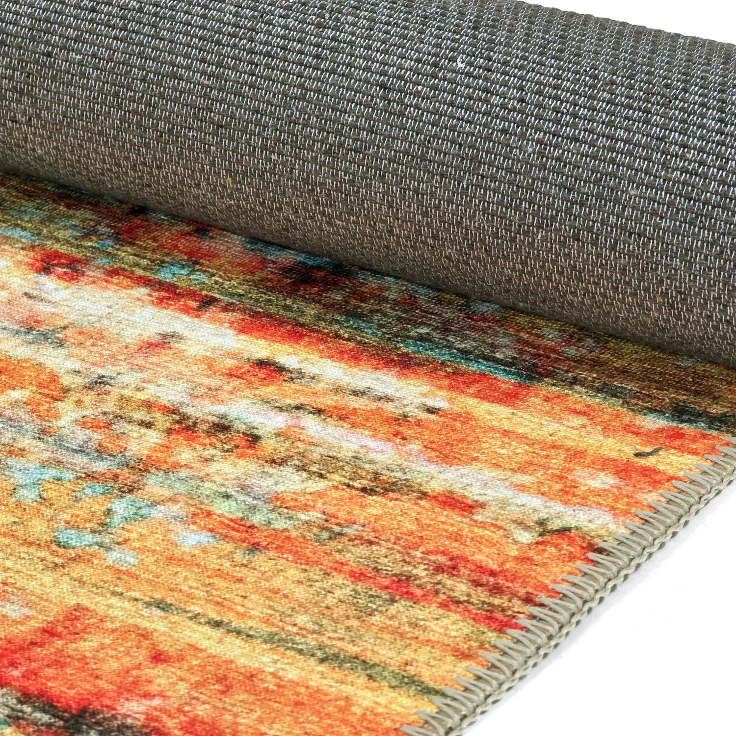 Lapos szövésű szőnyeg - Kazea (narancs/többszínű)