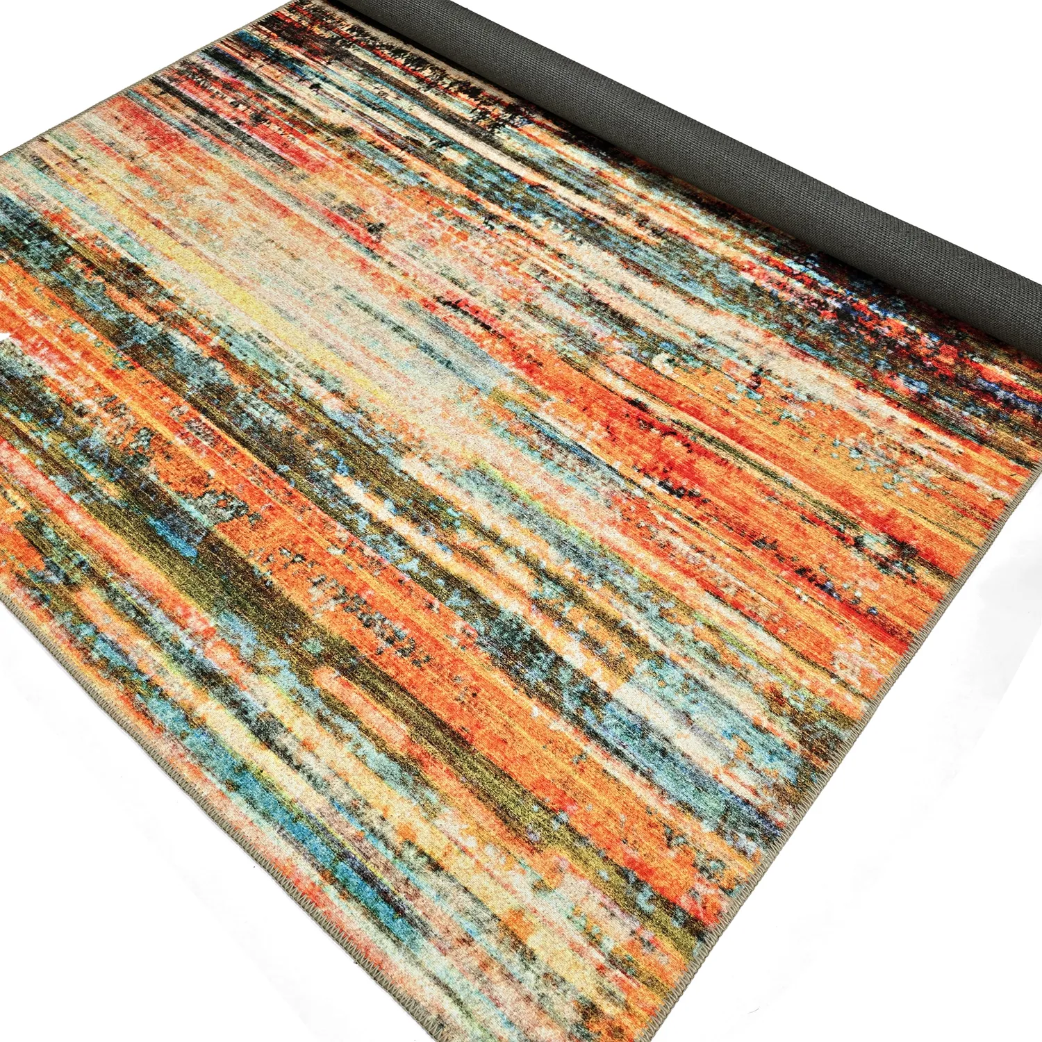 Lapos szövésű szőnyeg - Kazea (narancs/többszínű)