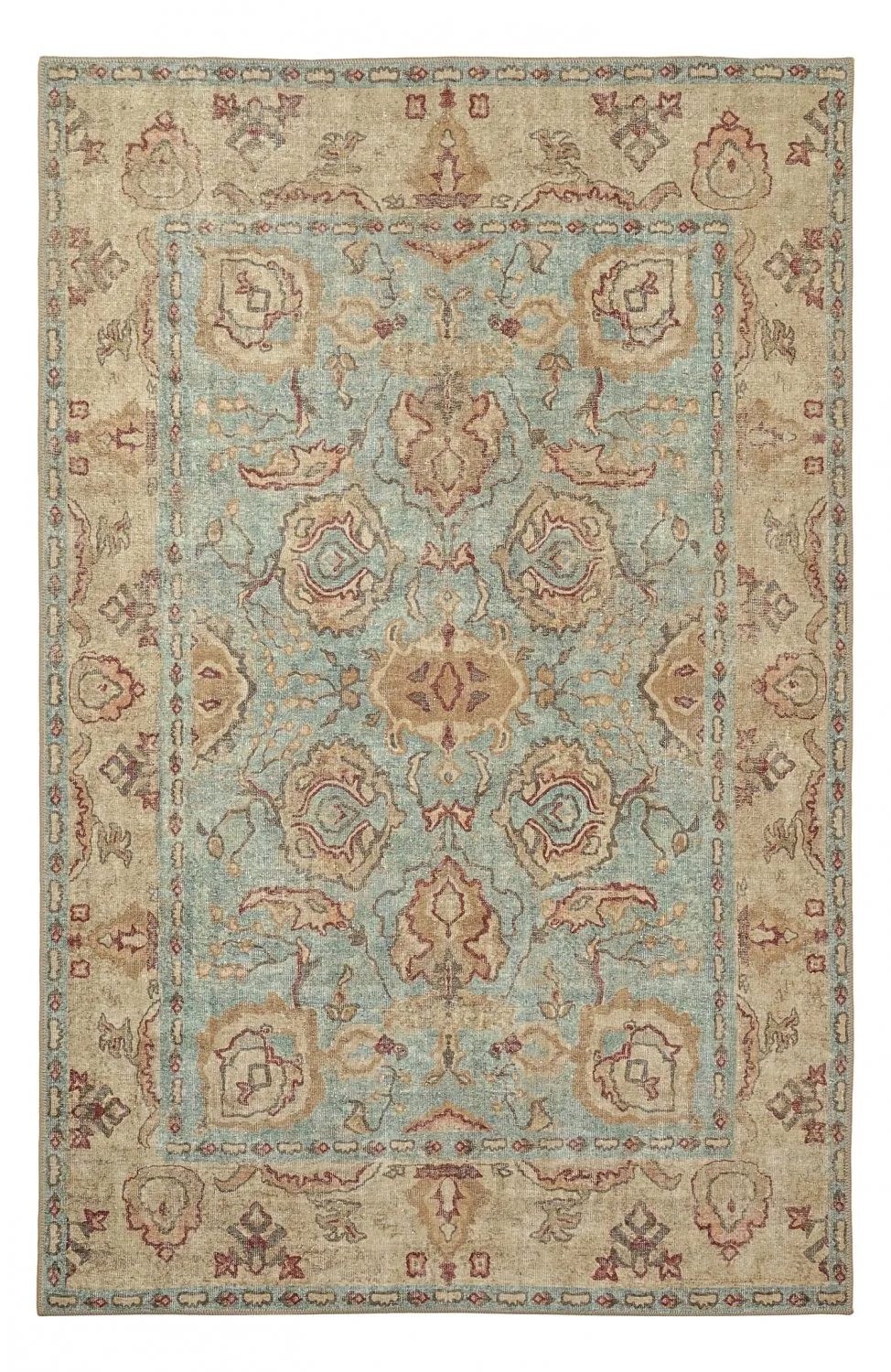 Lapos szövésű szőnyeg - Layla (világoskék)