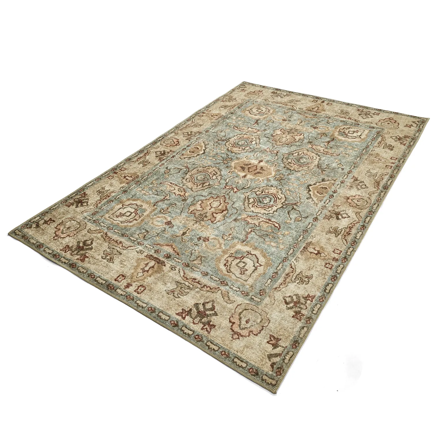 Lapos szövésű szőnyeg - Layla (világoskék)