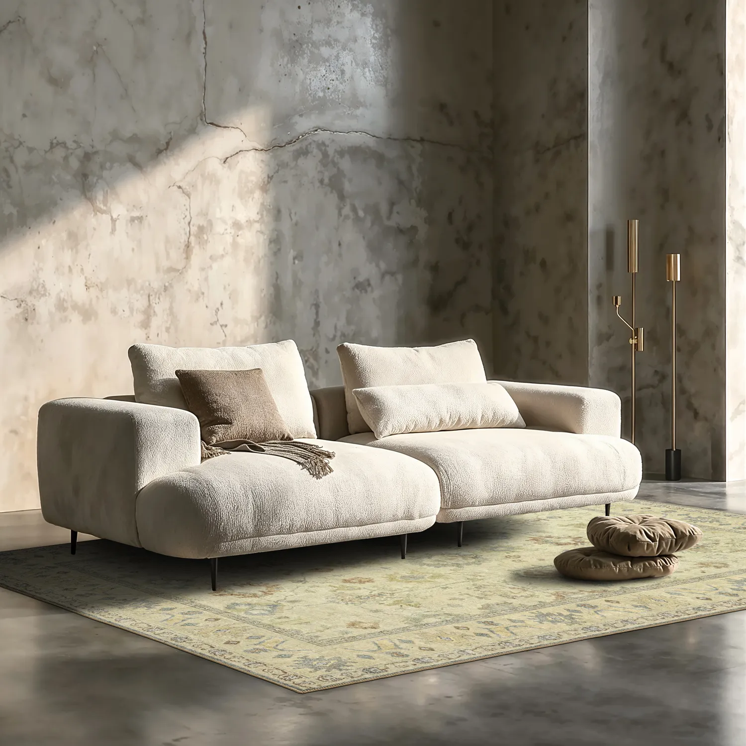 Lapos szövésű szőnyeg - Linaar (krém)