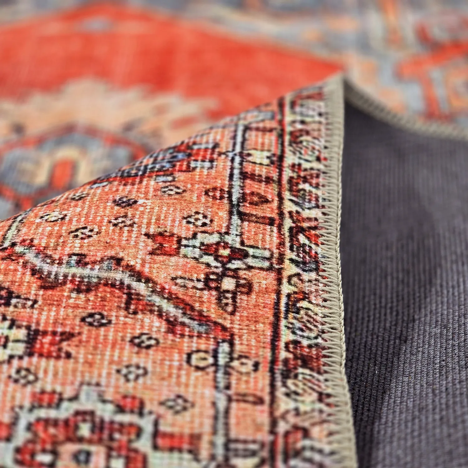 Lapos szövésű szőnyeg - Madevan (piros)