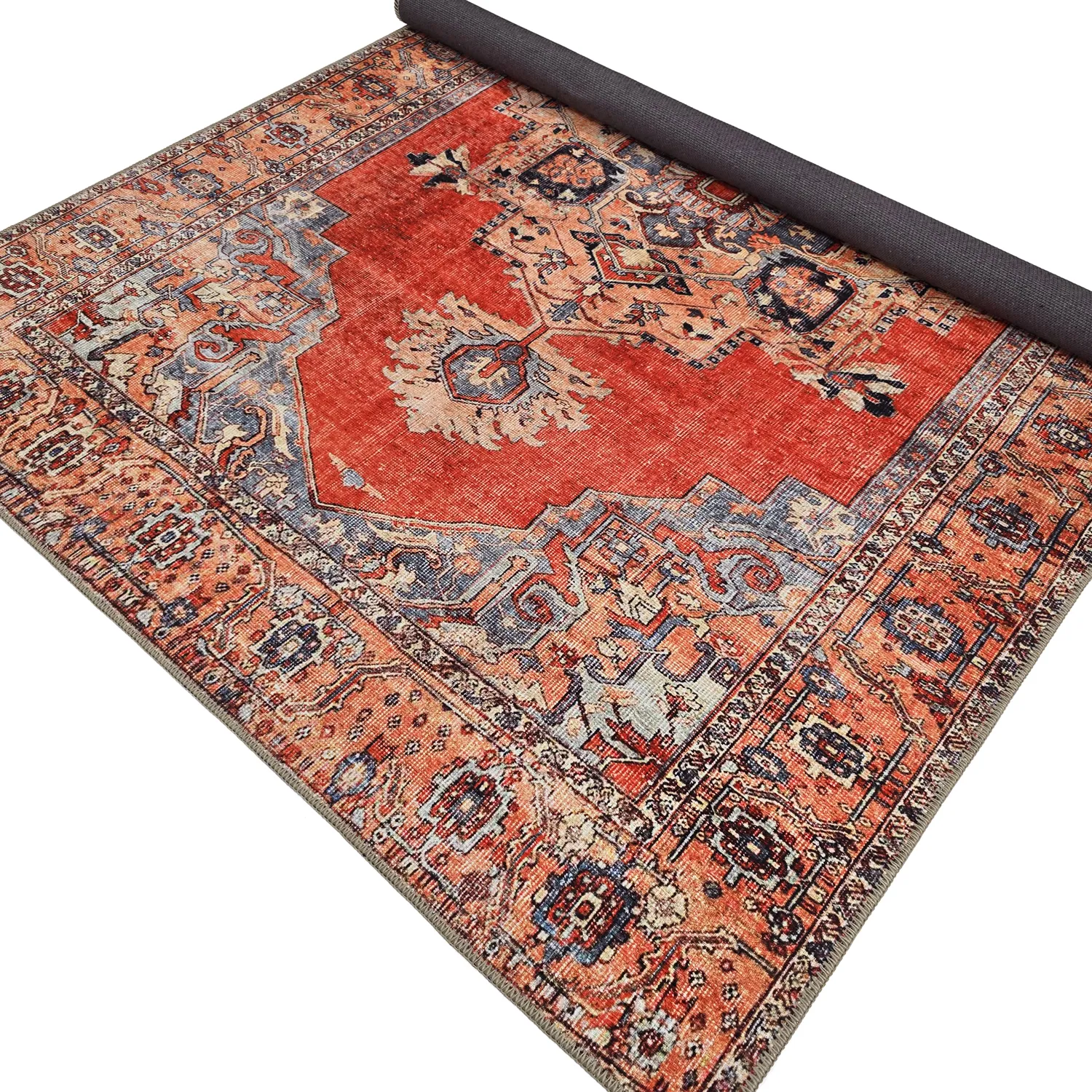 Lapos szövésű szőnyeg - Madevan (piros)