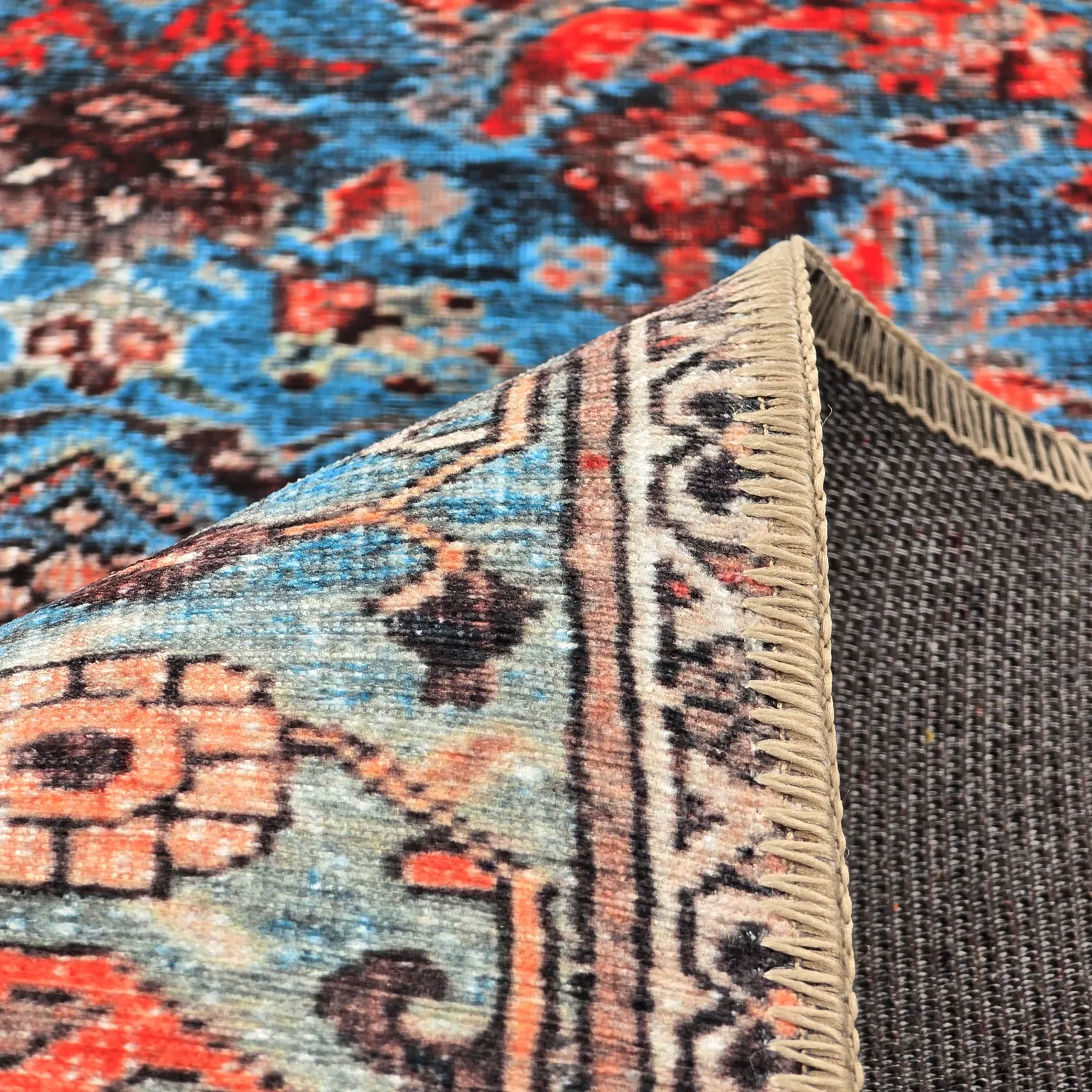 Lapos szövésű szőnyeg - Mardin (piros/kék)